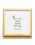 Tiny Gold Frame With Verse/Quote