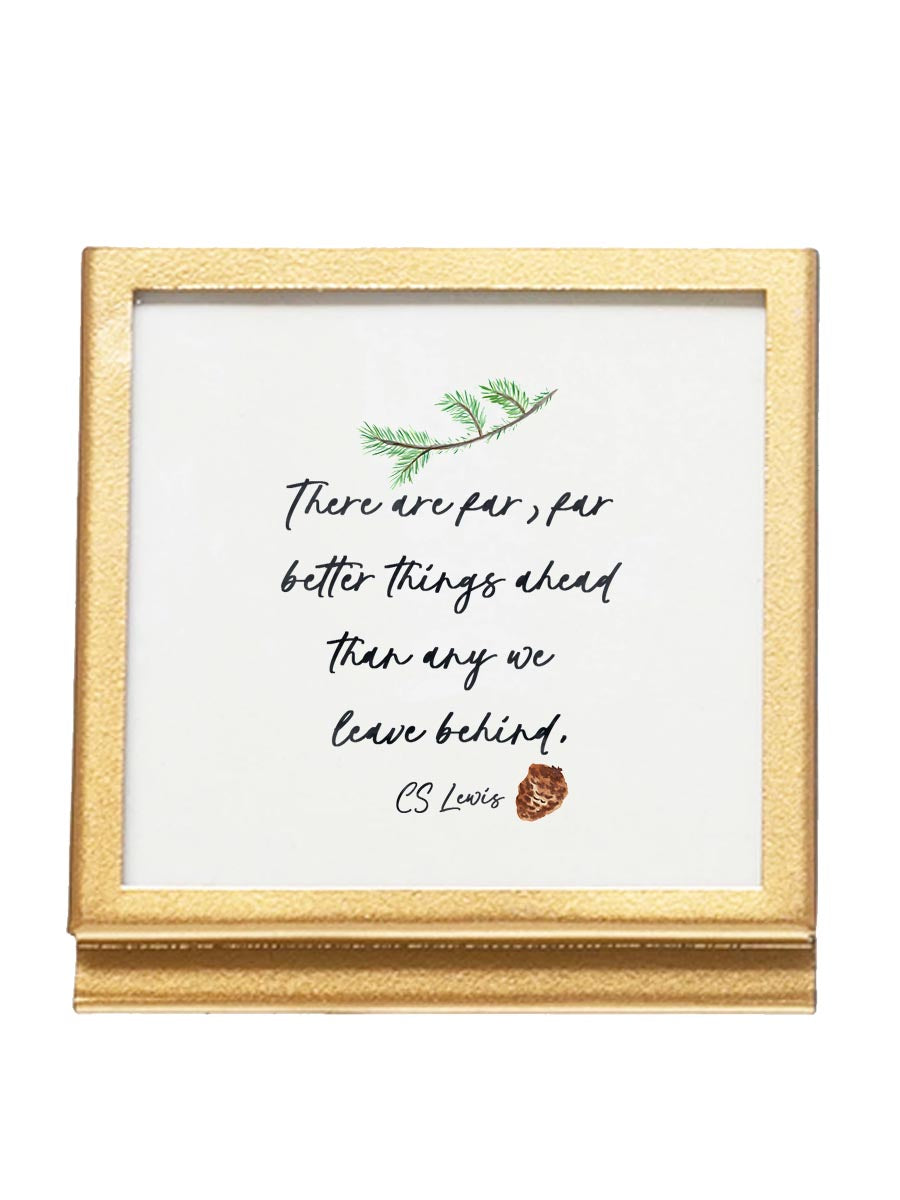 Tiny Gold Frame With Verse/Quote
