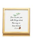 Tiny Gold Frame With Verse/Quote