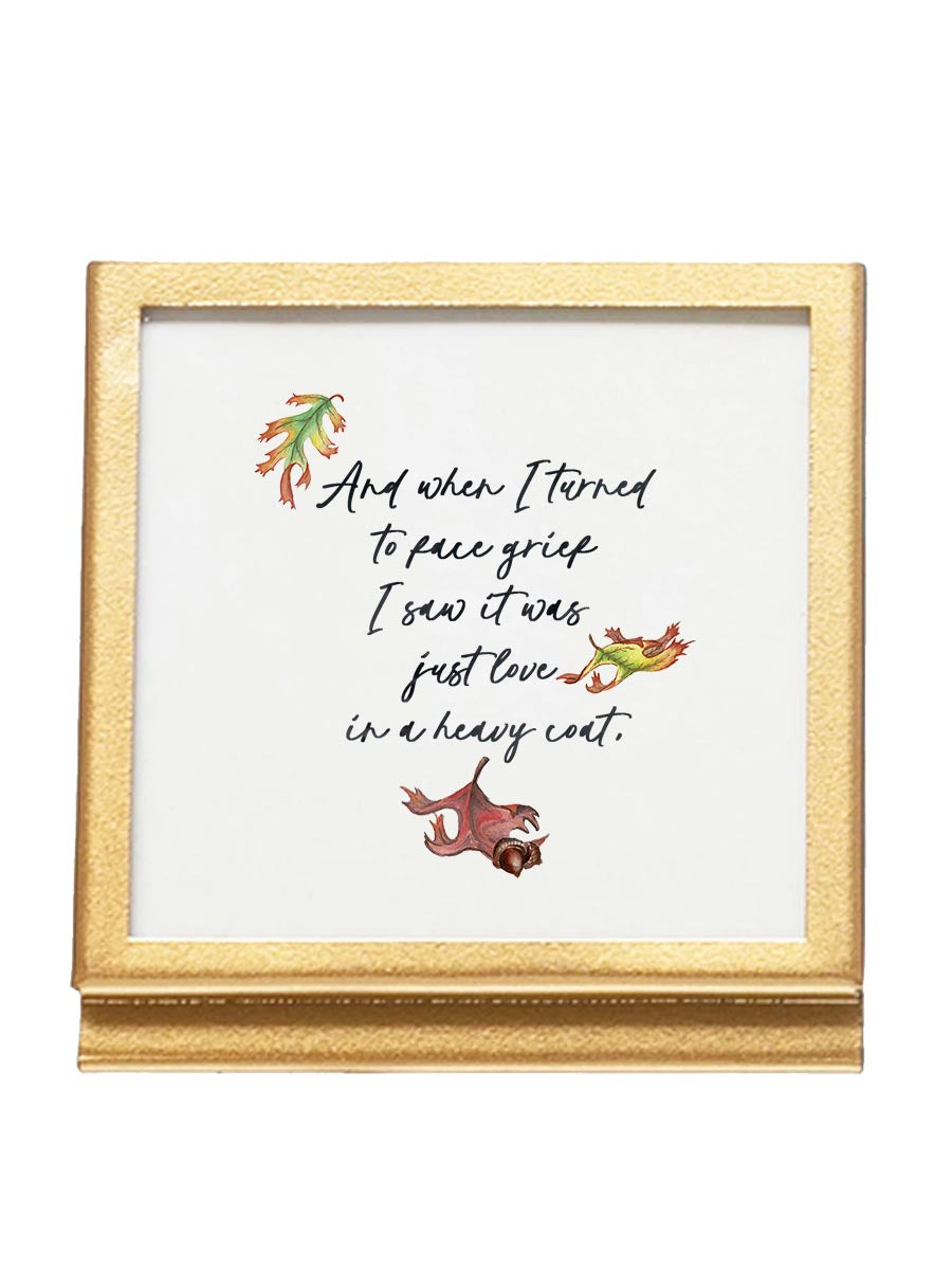 Tiny Gold Frame With Verse/Quote