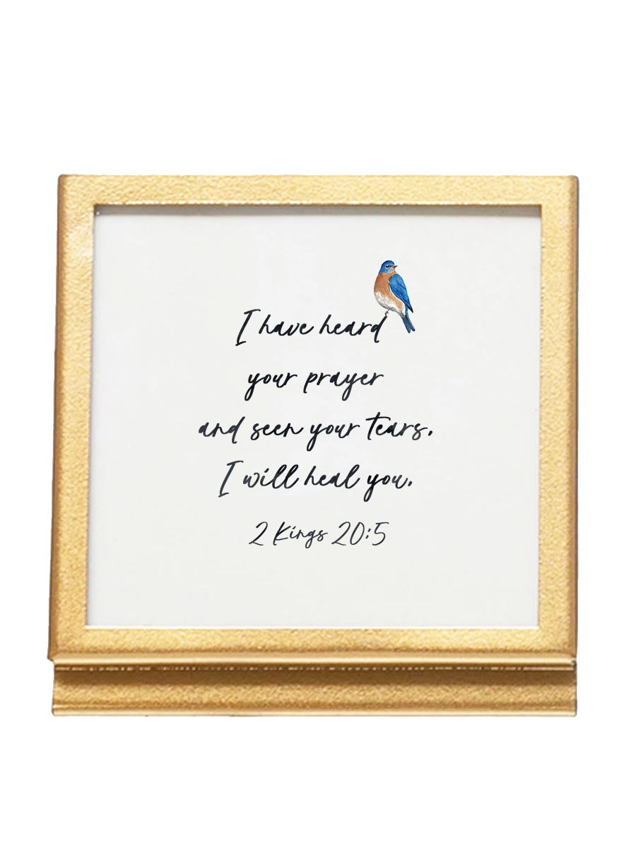 Tiny Gold Frame With Verse/Quote