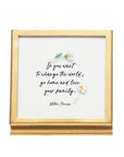 Tiny Gold Frame With Verse/Quote