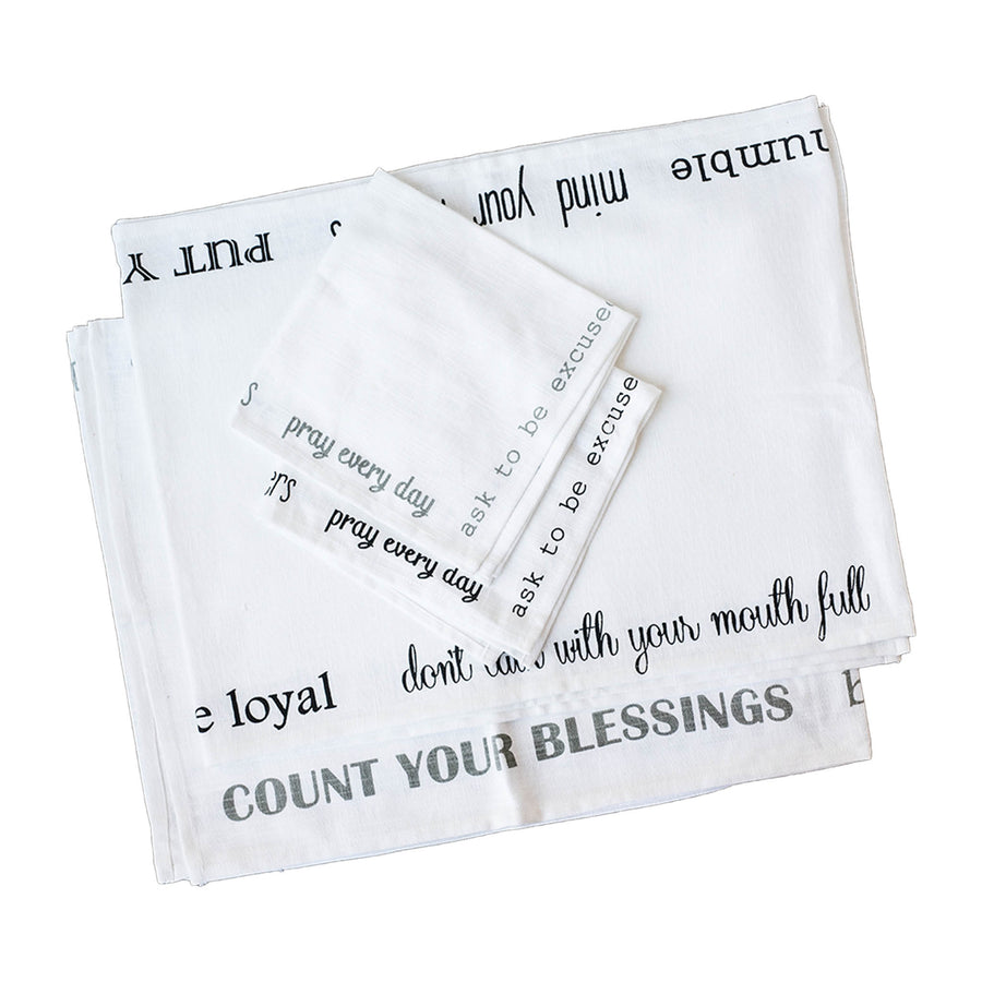 Manners Table Runner