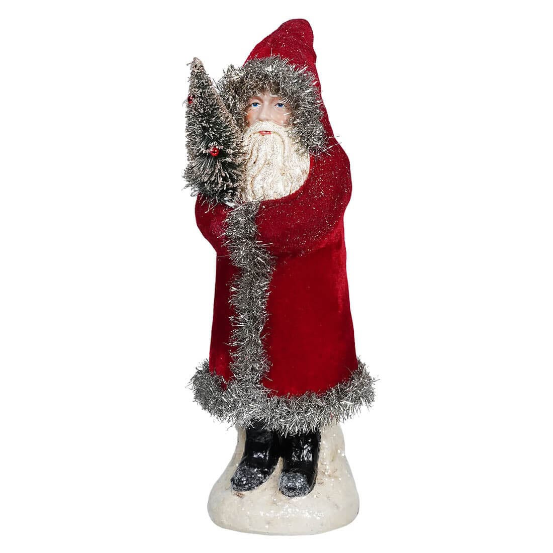 Velvet Belsnickle Santa Ornament