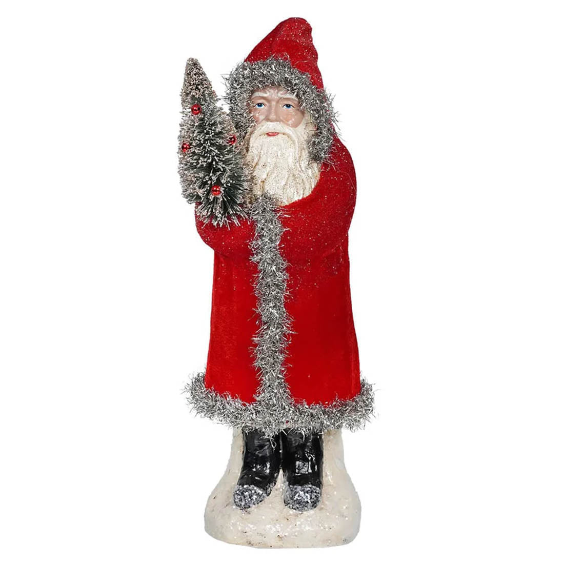 Velvet Belsnickle Santa Ornament