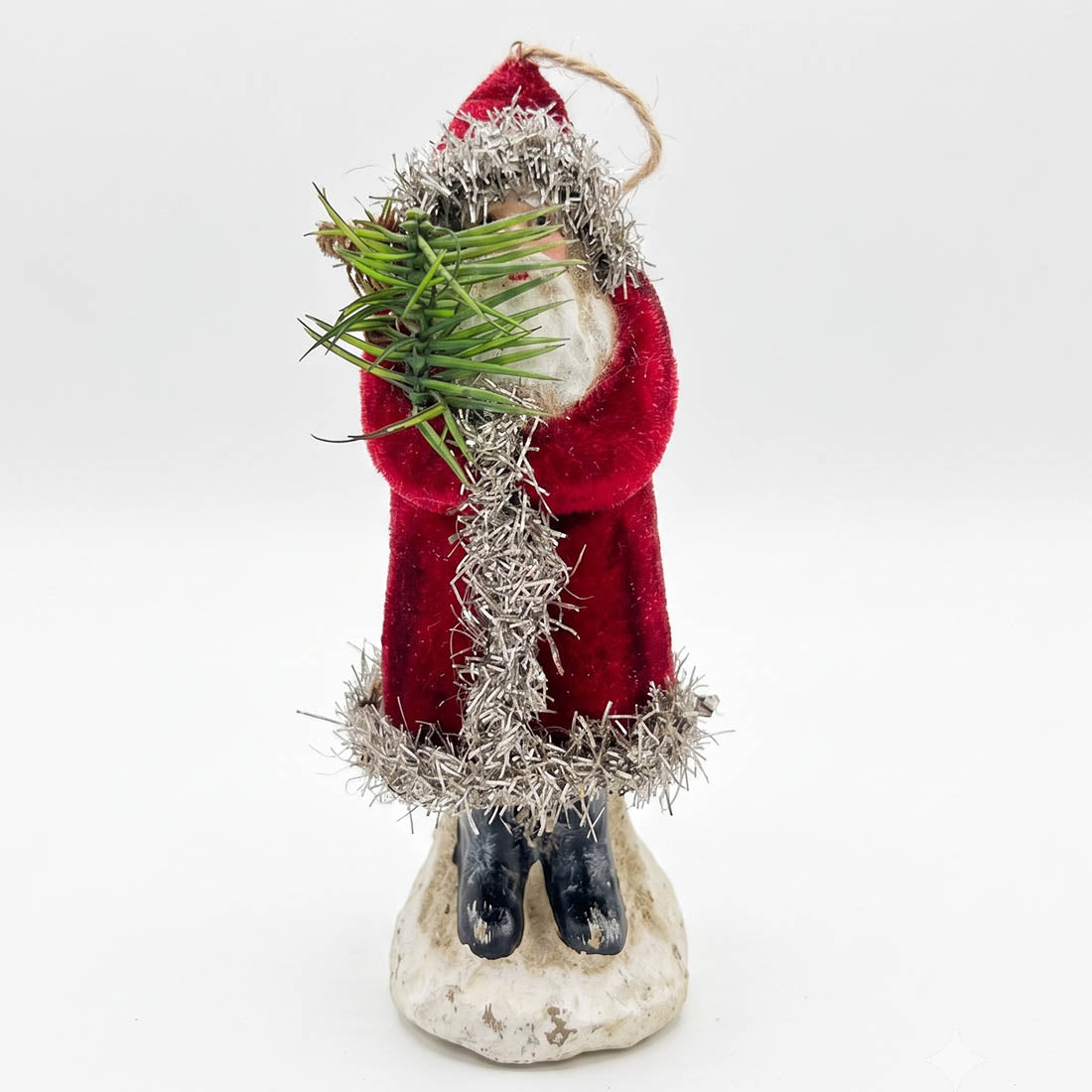 Velvet Belsnickle Santa Ornament