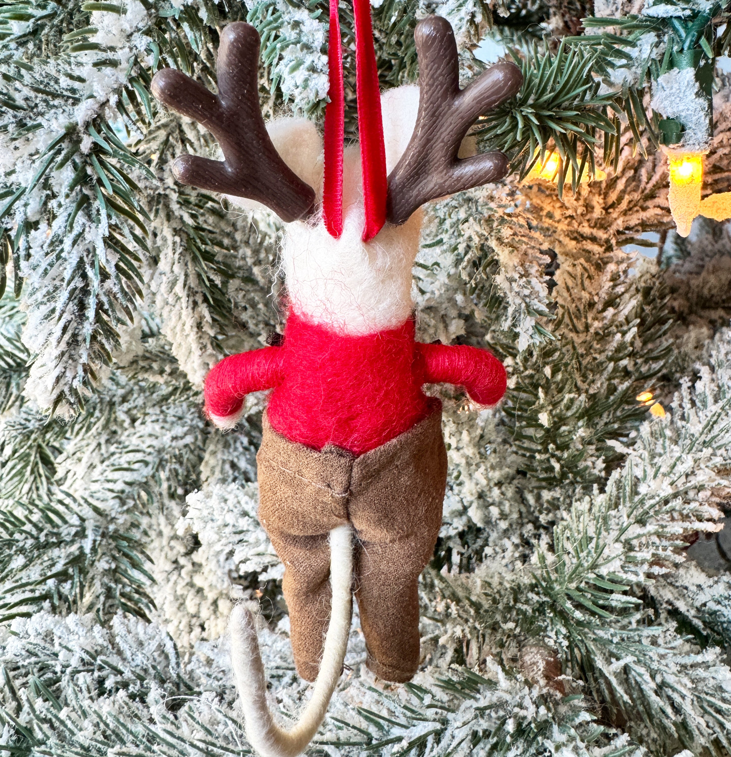 Reindeer Pants Mouse Ornament