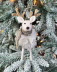 Winter Scarf Reindeer Ornament