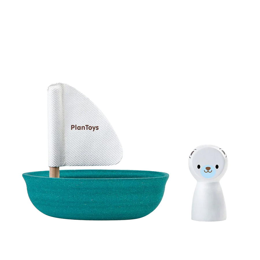 Sailing Boat - Polar Bear Wooden Toy Set