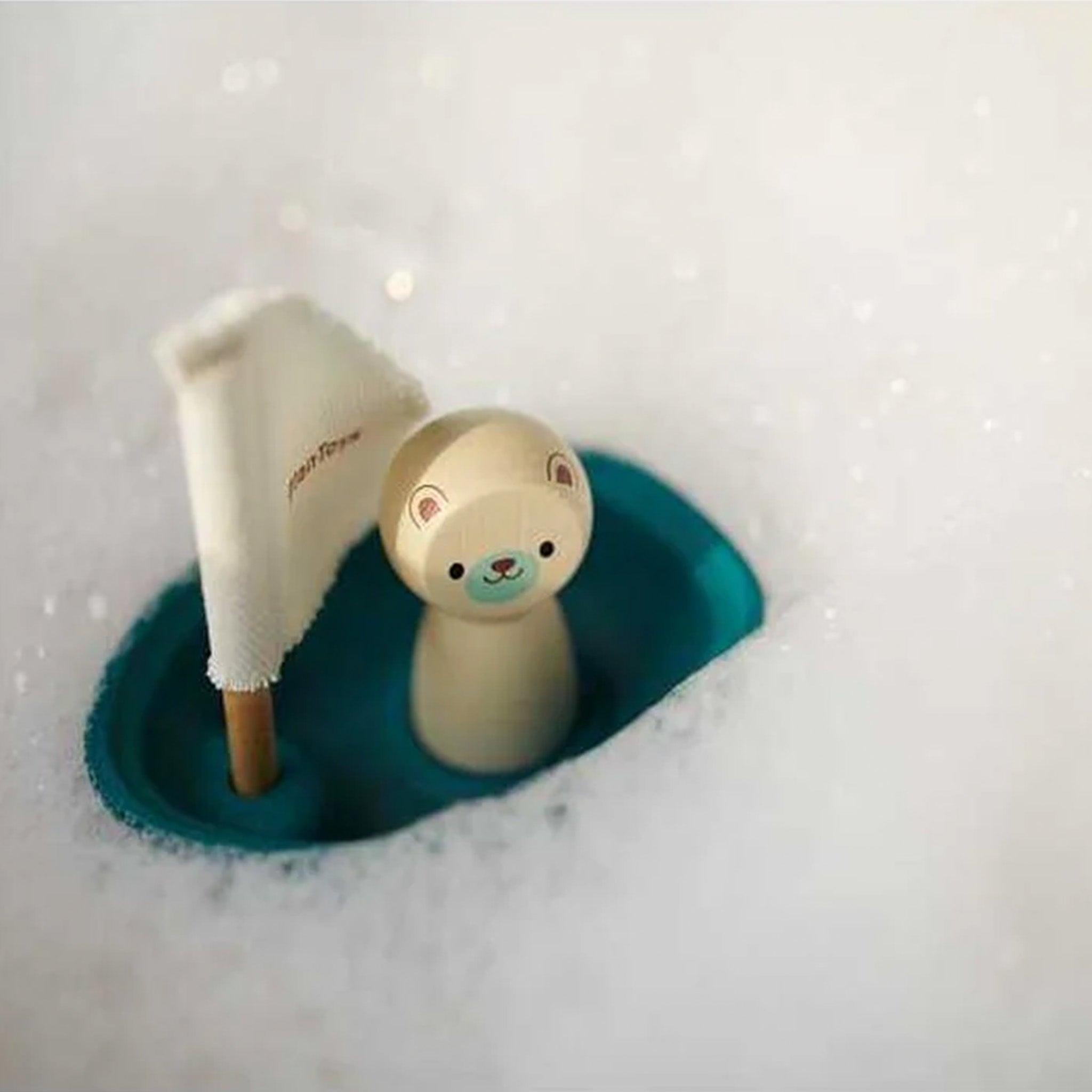 Sailing Boat - Polar Bear Wooden Toy Set