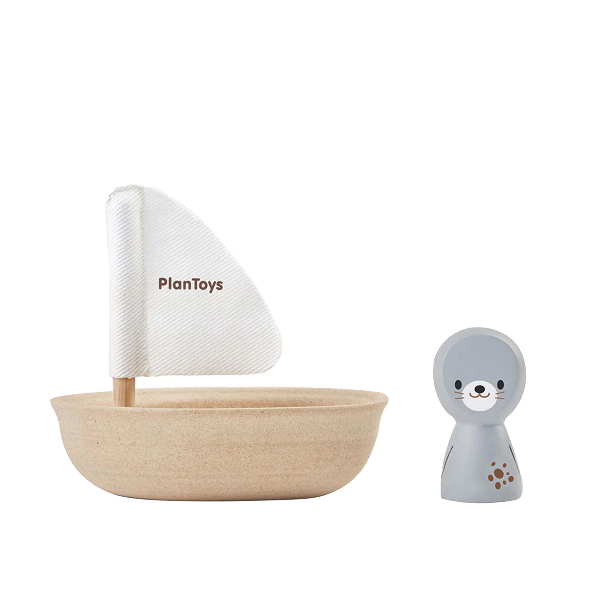 Sailing Boat - Seal Wooden Toy Set