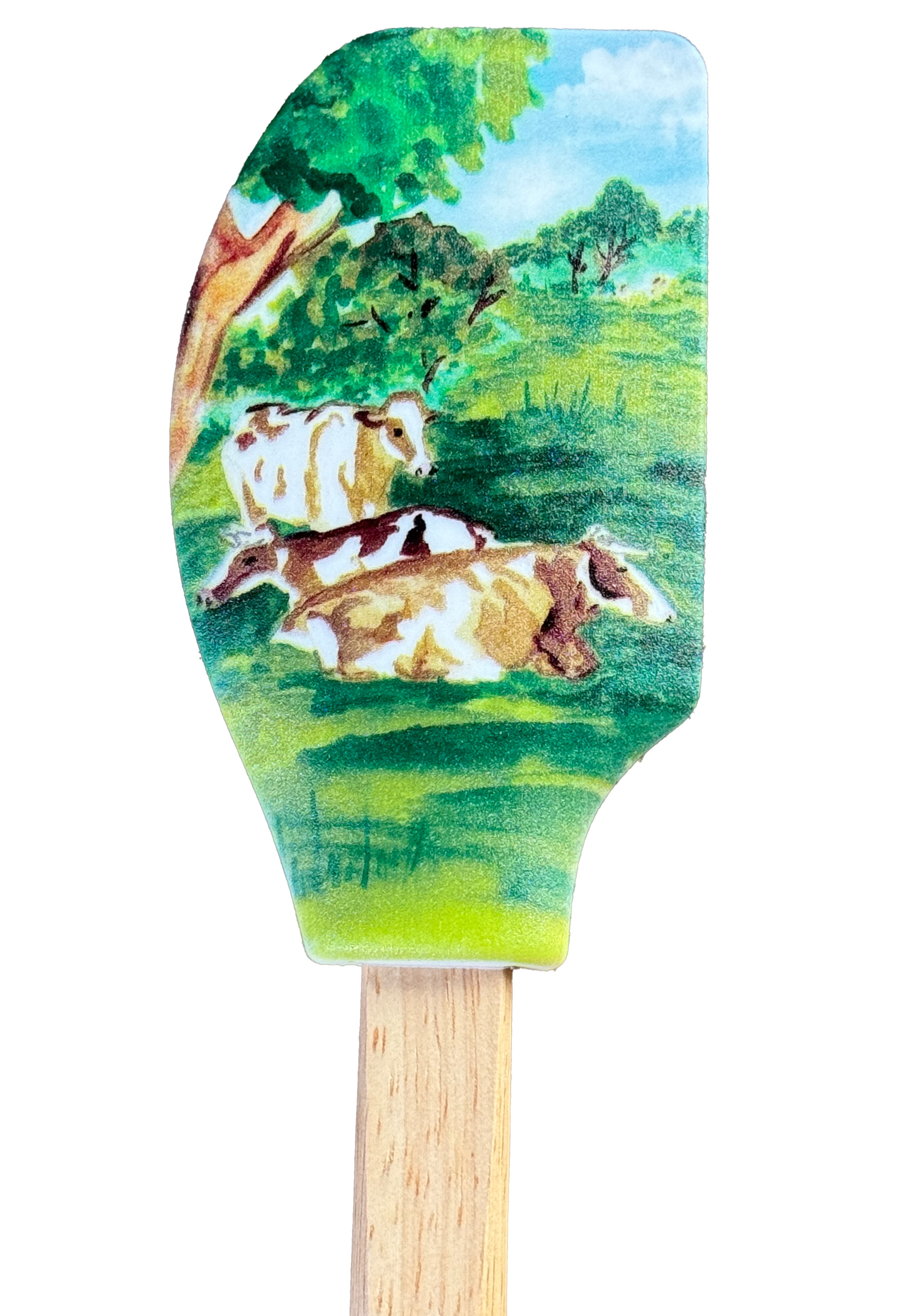 Cows Resting Silicone Spatula