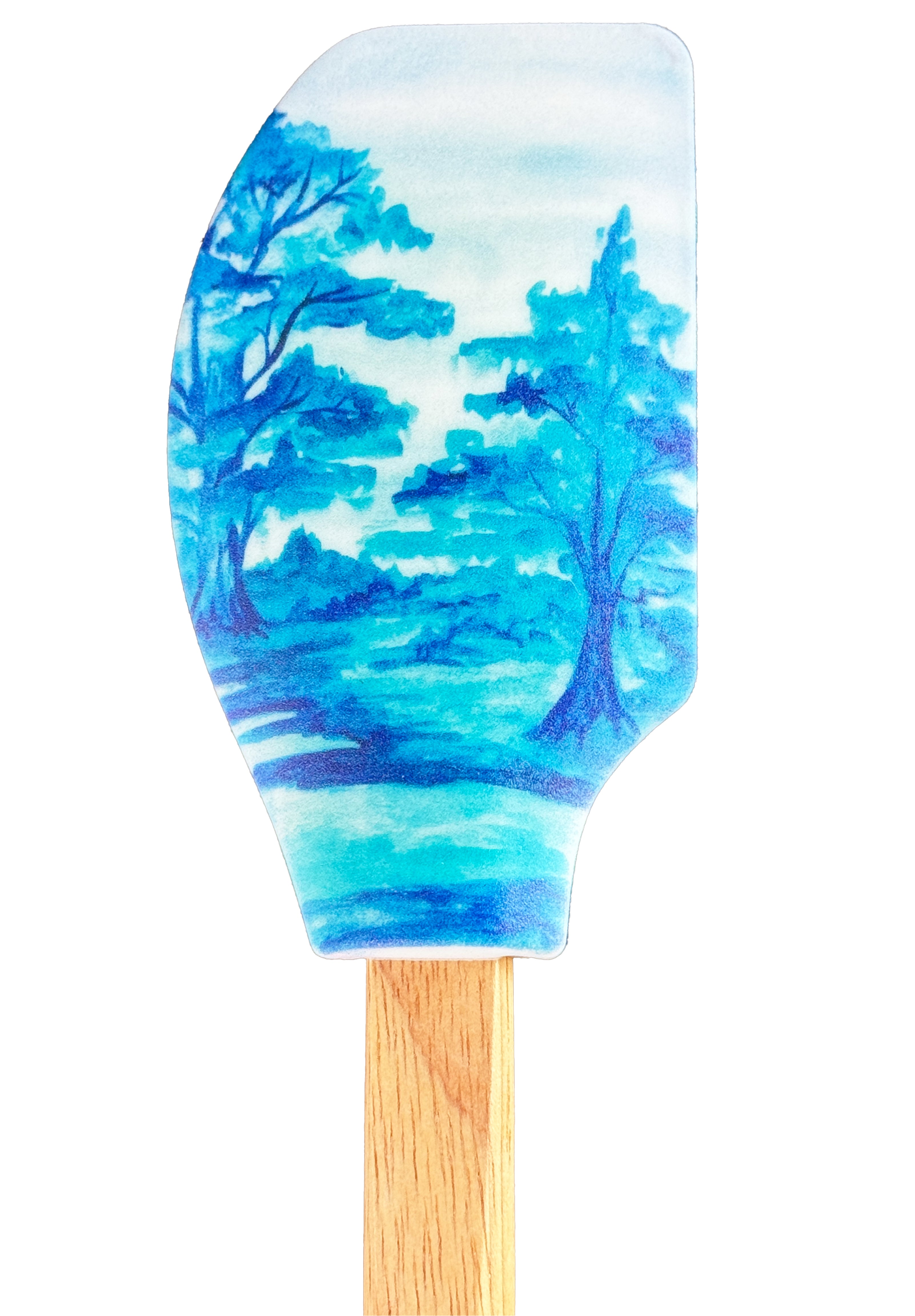 Landscape in Blues Silicone Spatula