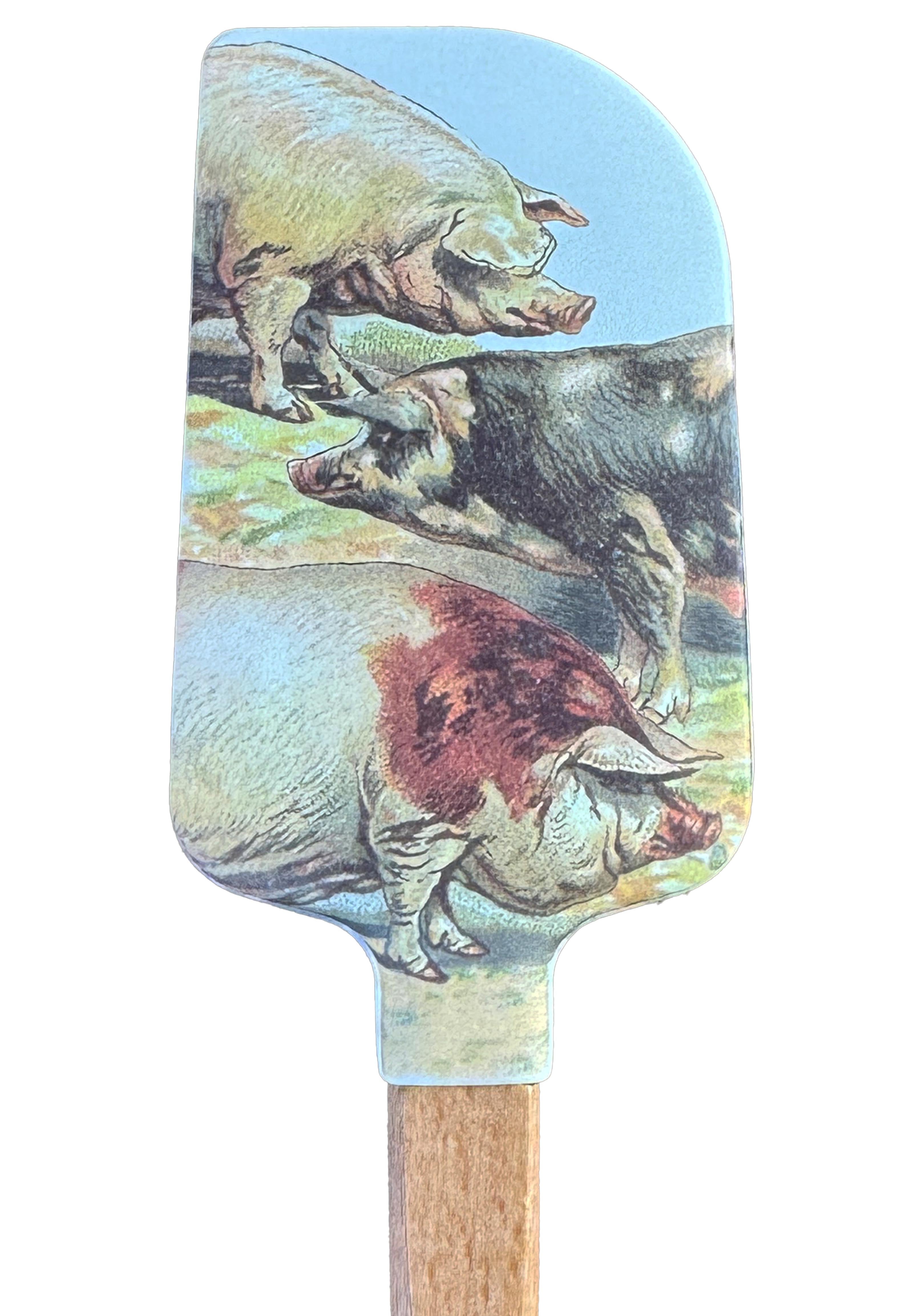 Pigs Spatula and Kitchen Towel Gift Set