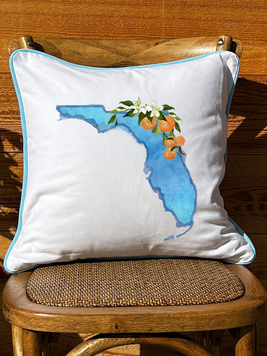 Watercolor State Pillows