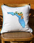 Watercolor State Pillows