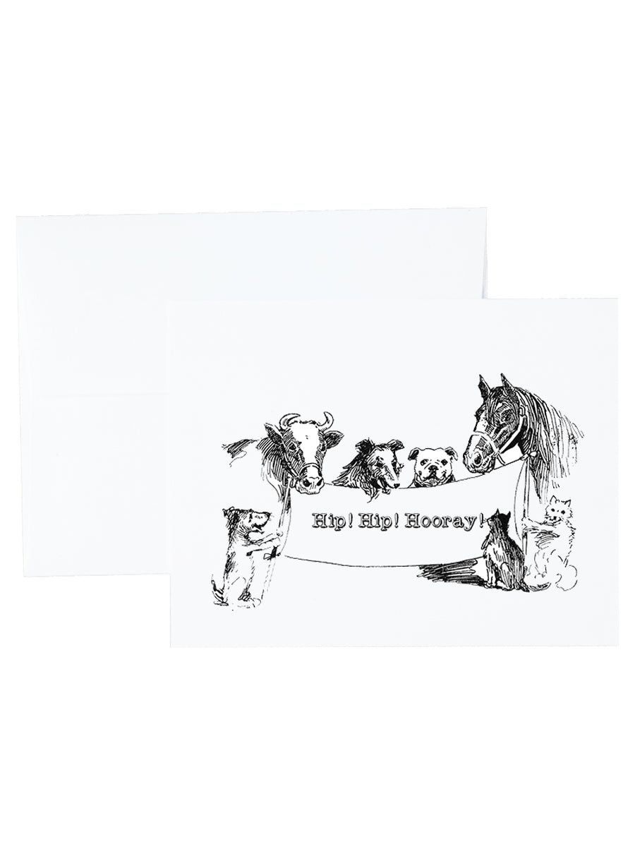 Fun Animals Stationery and Notecard Set