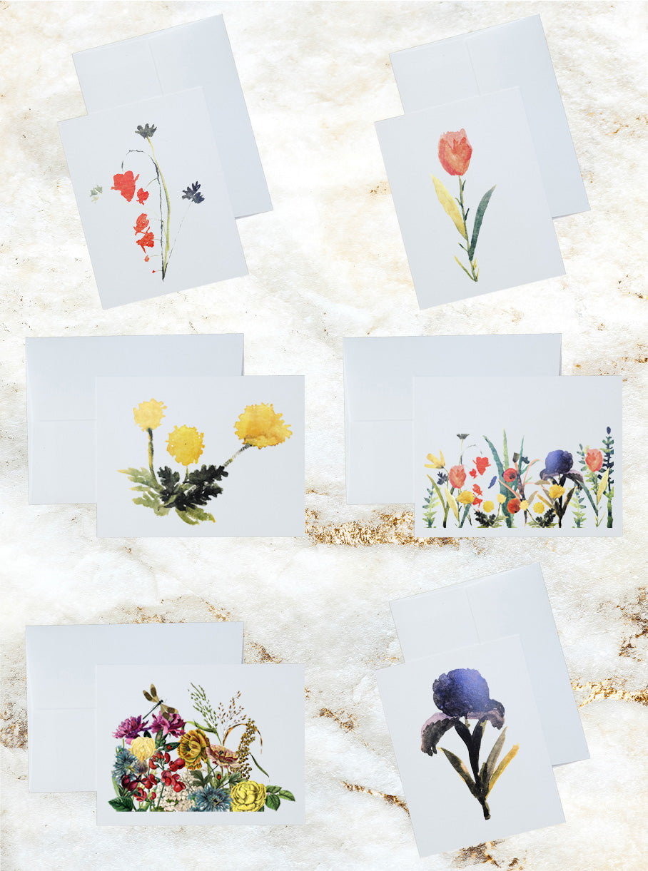 Botanical Stationery and Notecard Set