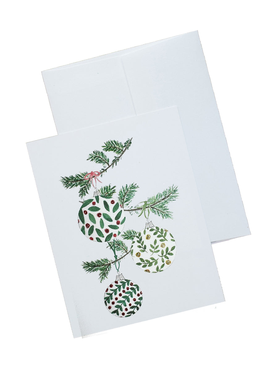 Christmas Spirit Glitter Stationery