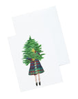 Christmas Girls Glitter Stationery