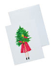 Christmas Girls Glitter Stationery