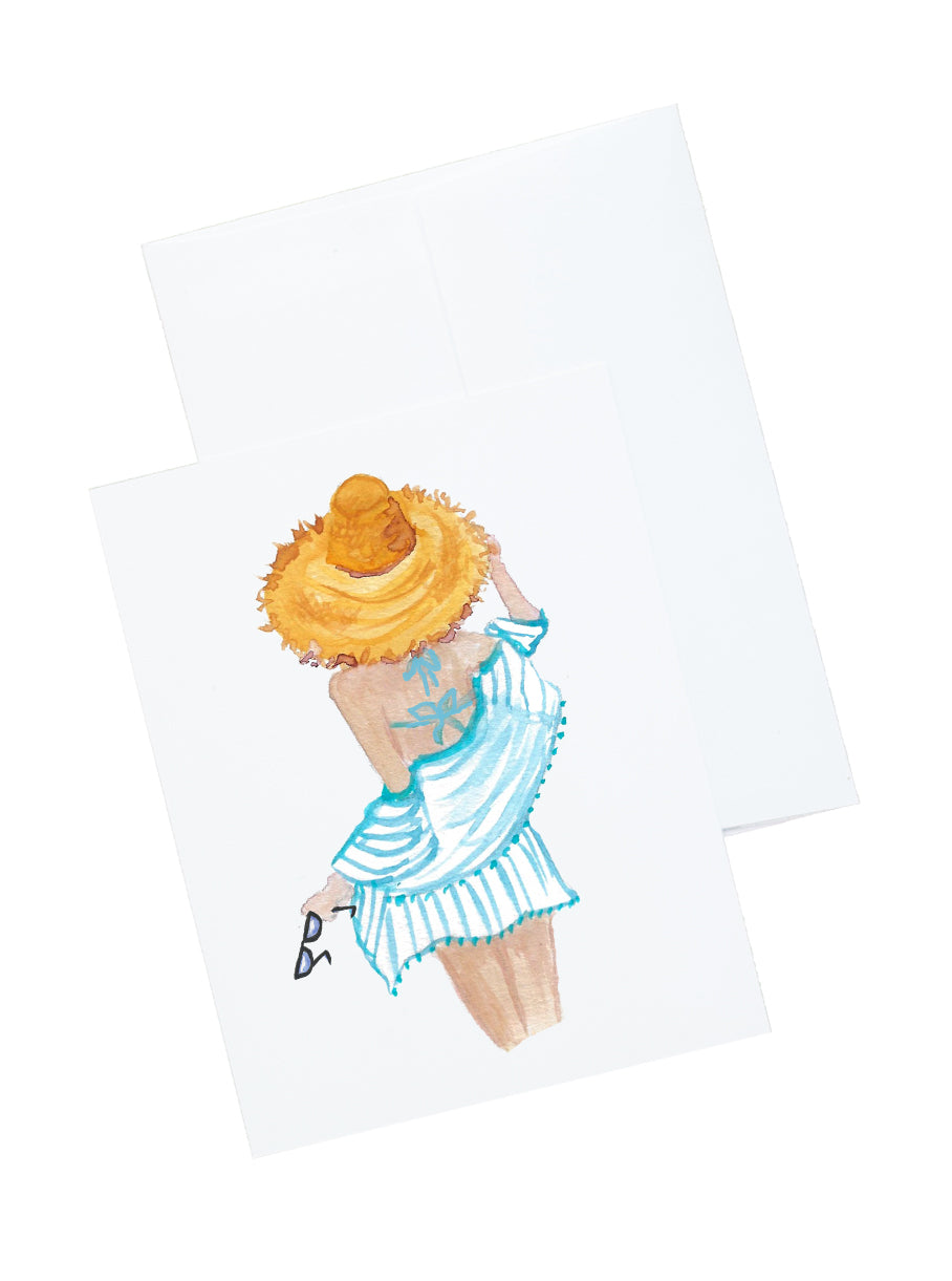 Gal In Hats Stationery and Notecard Set