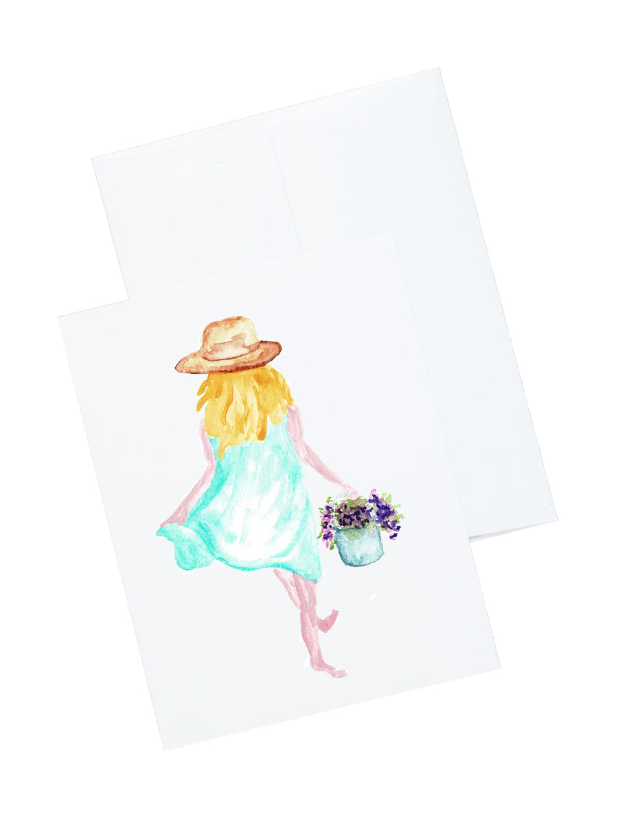 Gal In Hats Stationery and Notecard Set
