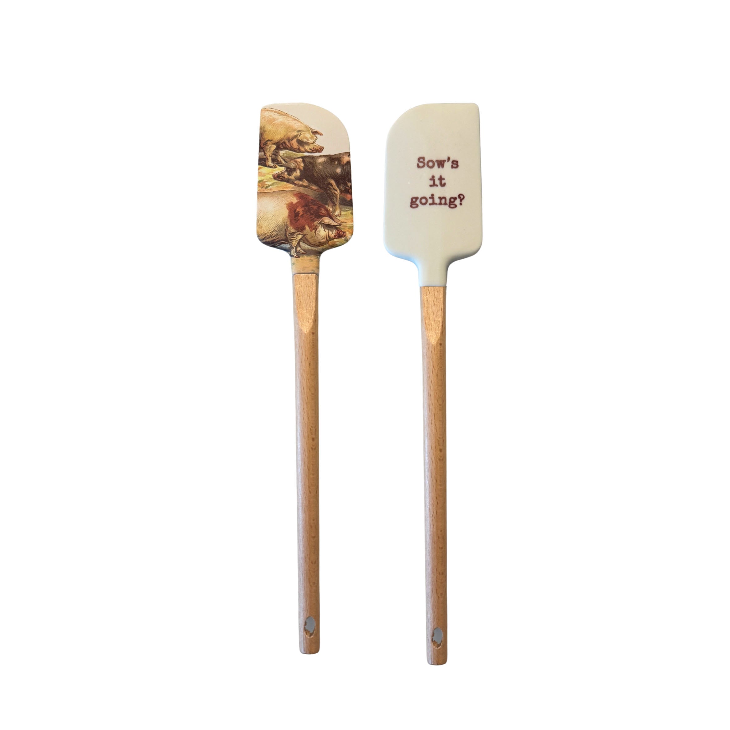 Pigs Spatula and Kitchen Towel Gift Set