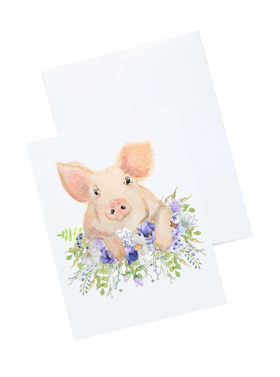 Watercolor Animals Stationery and Notecard Set