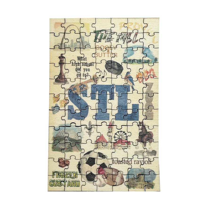 STL Collage Wooden Puzzle