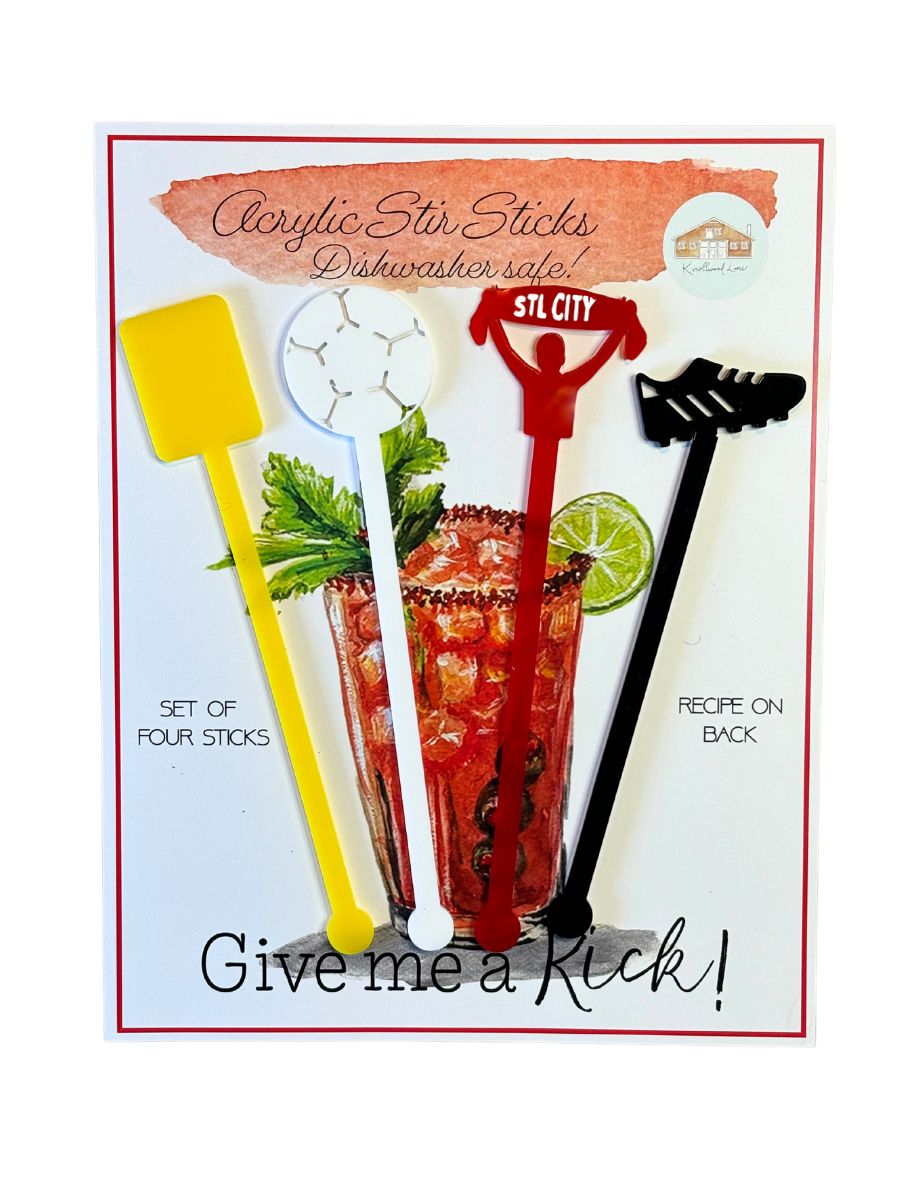 Give Me A Kick STL City Acrylic Stir Sticks
