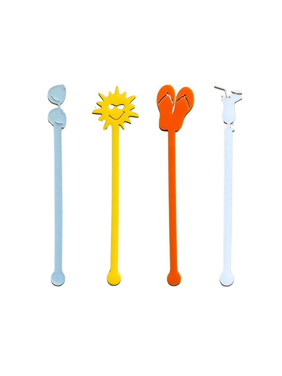 Tropical Therapy Acrylic Stir Sticks