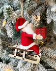 Santa Claus in Sleigh Ornament