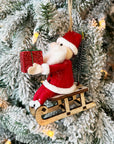 Santa Claus in Sleigh Ornament