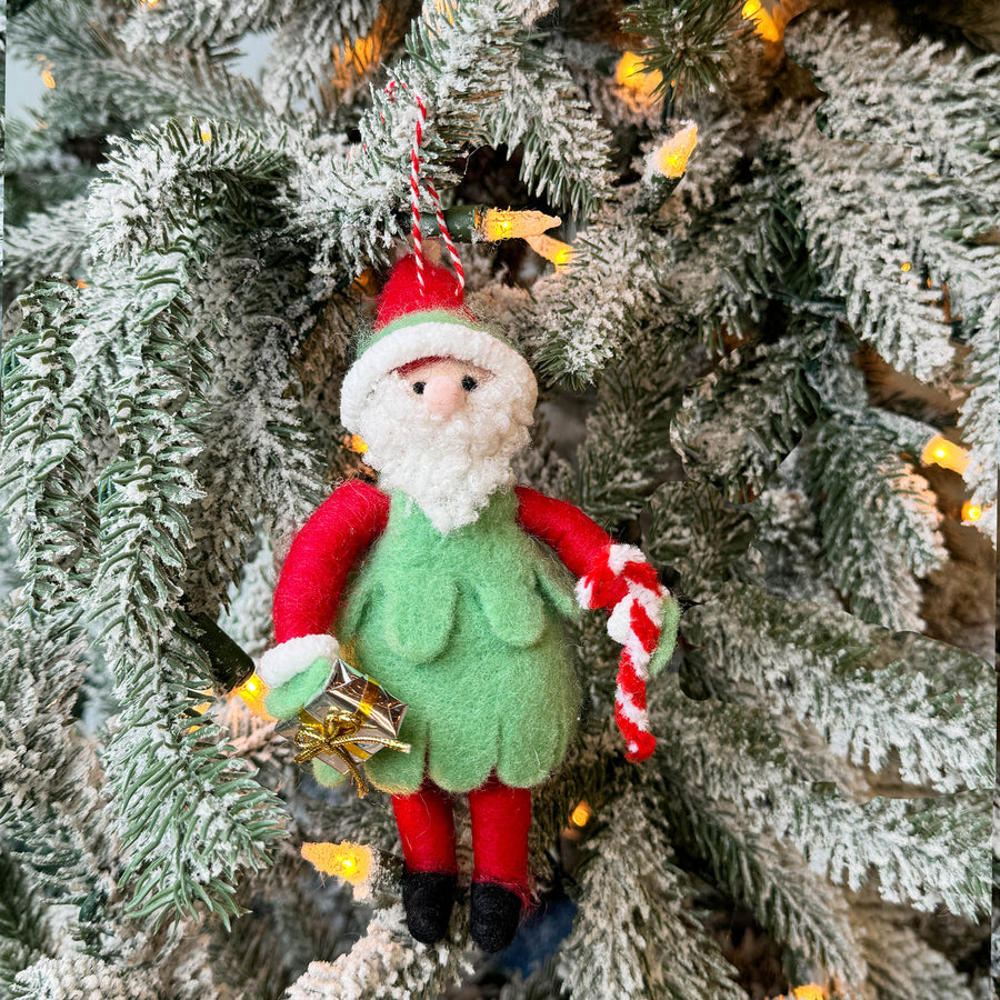 Santa Christmas Tree Ornament