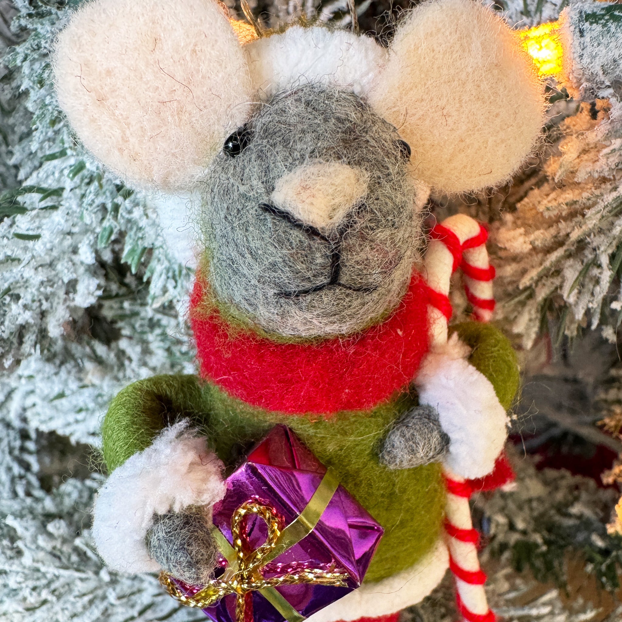 Santa Claus & Elf Mouse Ornament