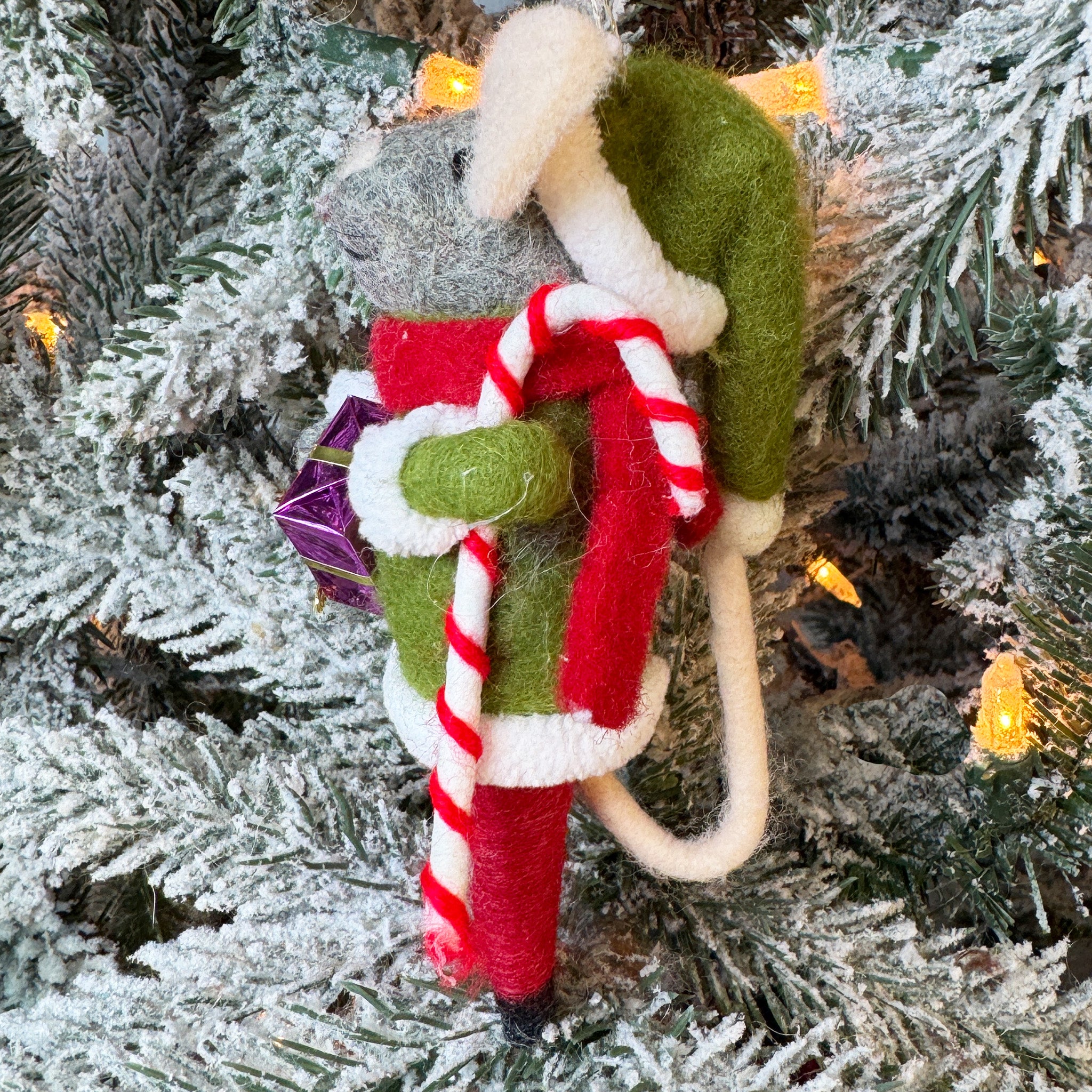 Santa Claus & Elf Mouse Ornament