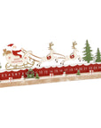 Wooden Sant's Sleigh Countdown Advent Calendar with Moveable Tree