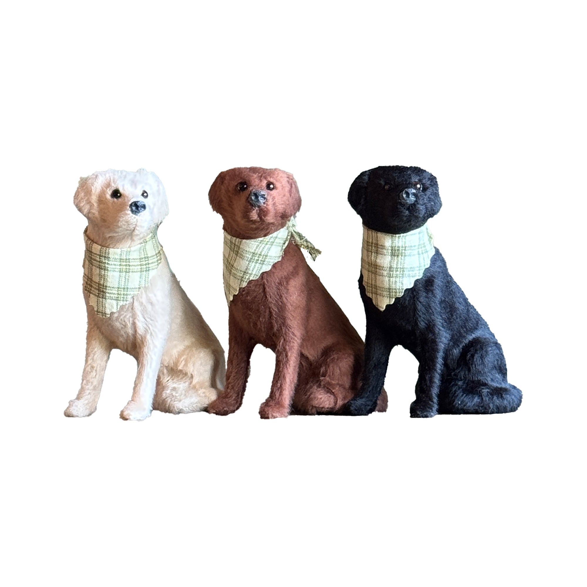 Sitting Labrador Retriever With Bandana  Ornament