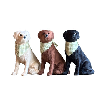Sitting Labrador Retriever With Bandana Ornament - Wholesale Case