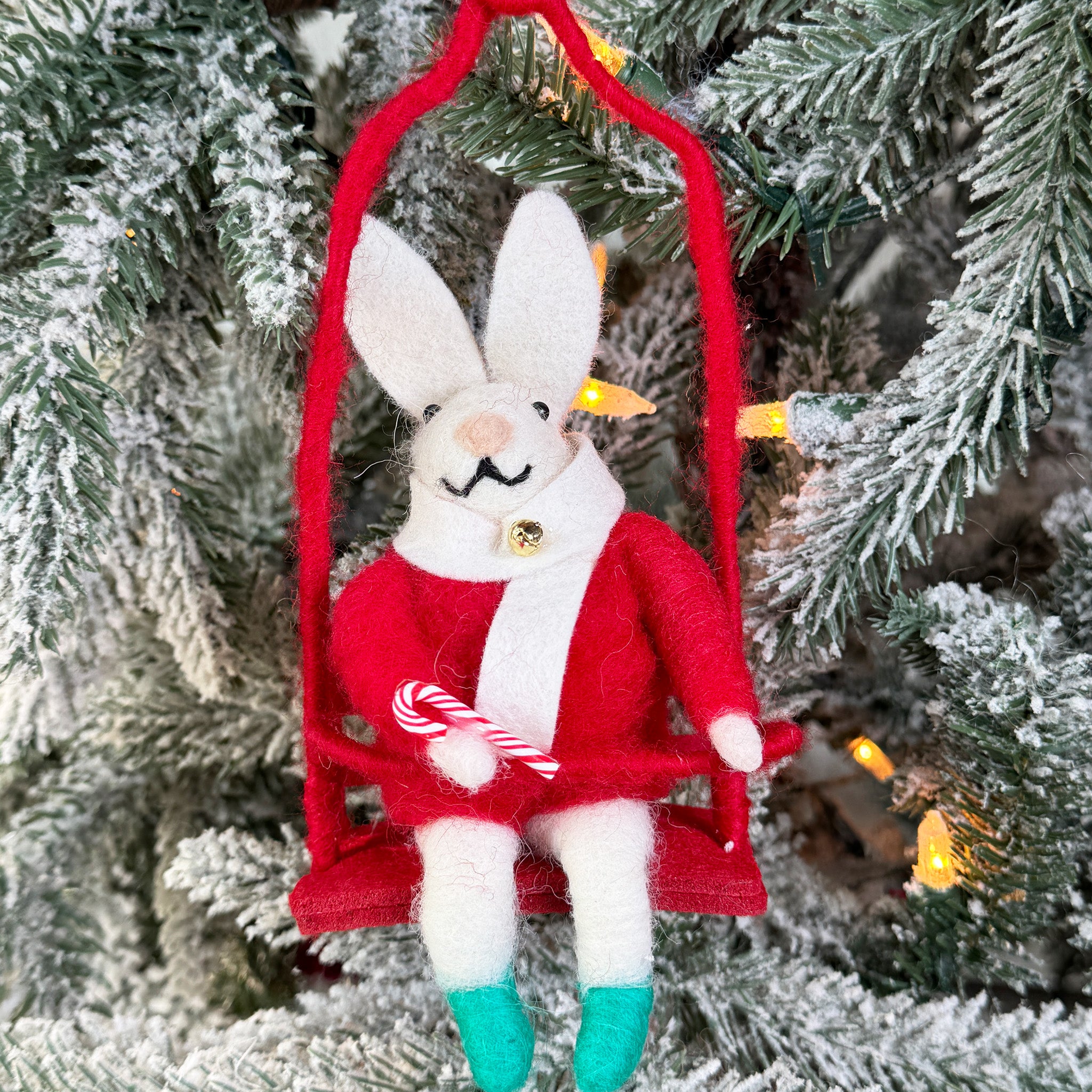 Animal on Ski Lift Ornament