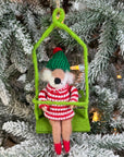 Animal on Ski Lift Ornament