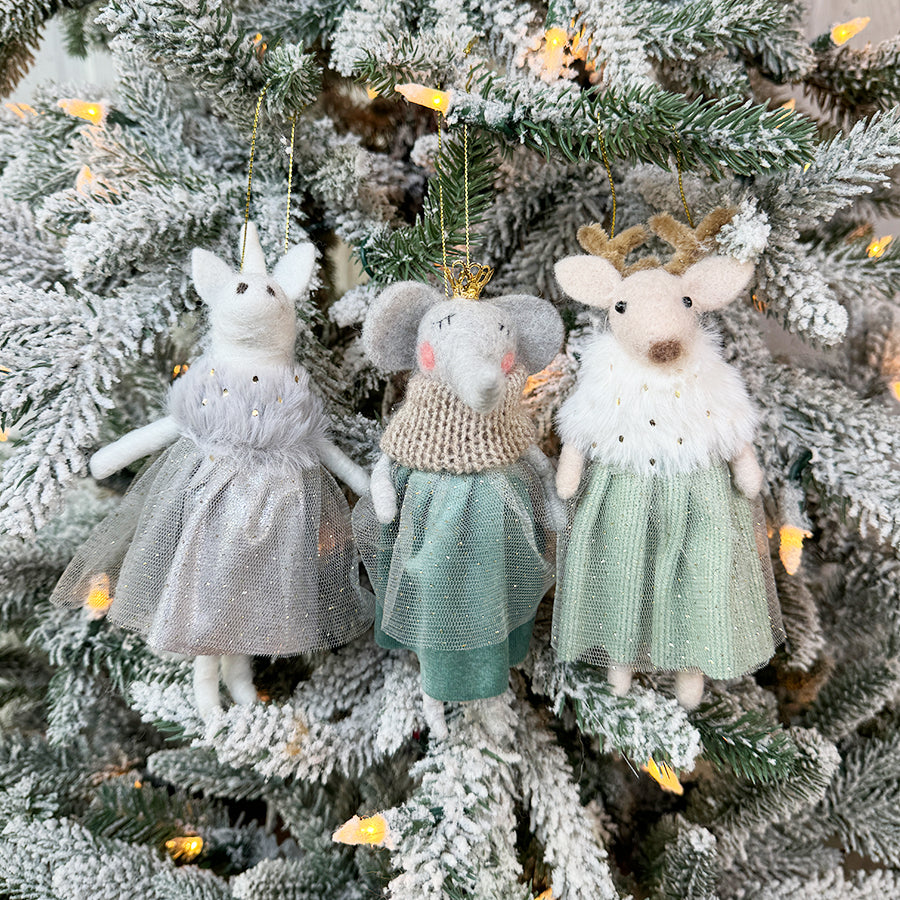 Winter Christmas Animals Ornament