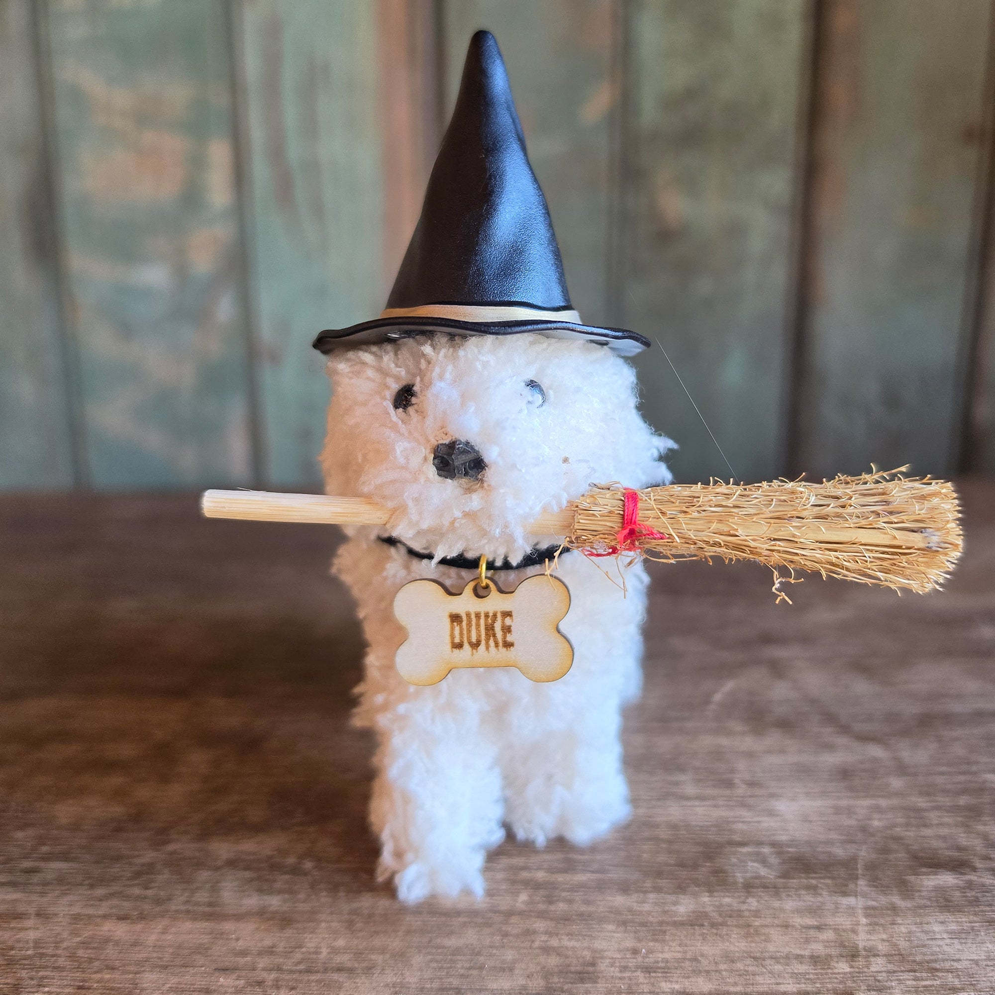 Personalized Spooky Doodle Dog Halloween Ornament