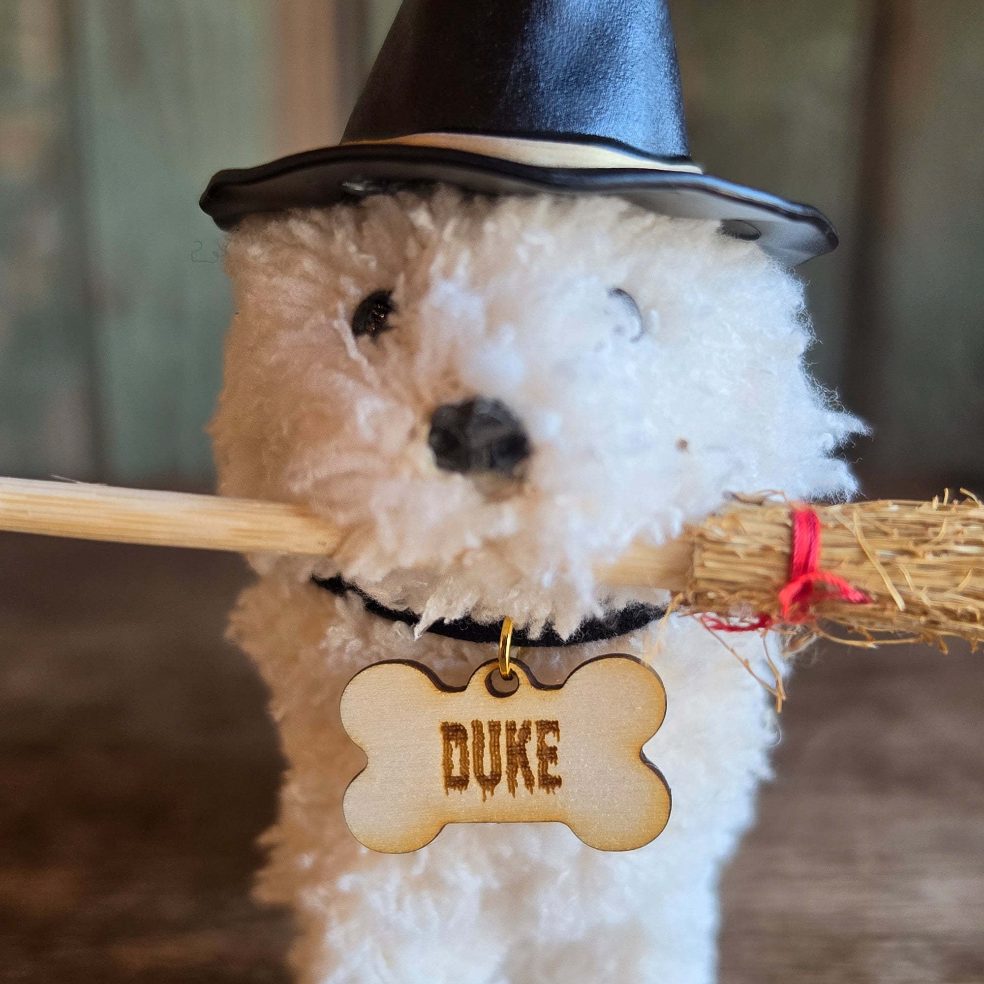 Personalized Spooky Doodle Dog Halloween Ornament