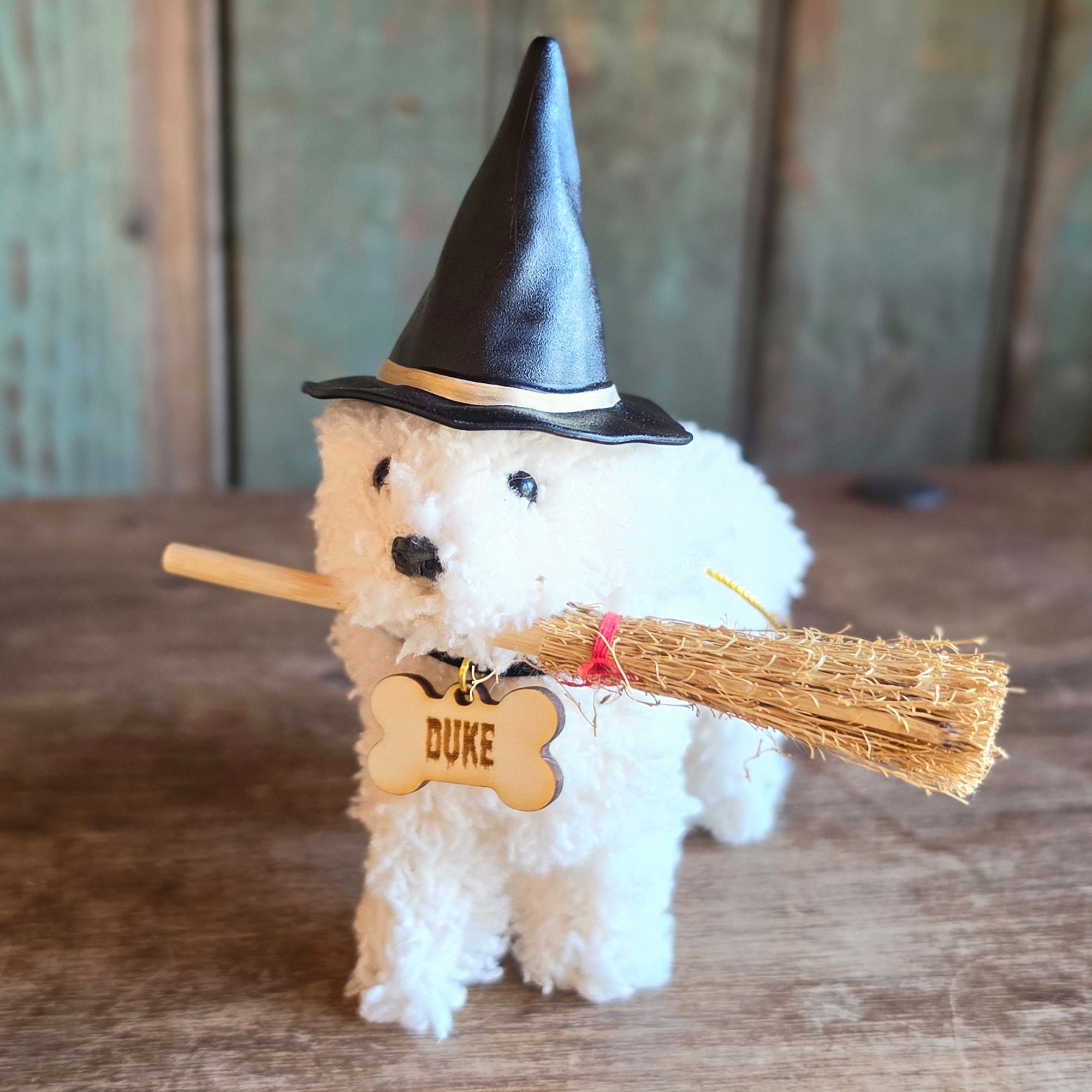Personalized Spooky Doodle Dog Halloween Ornament