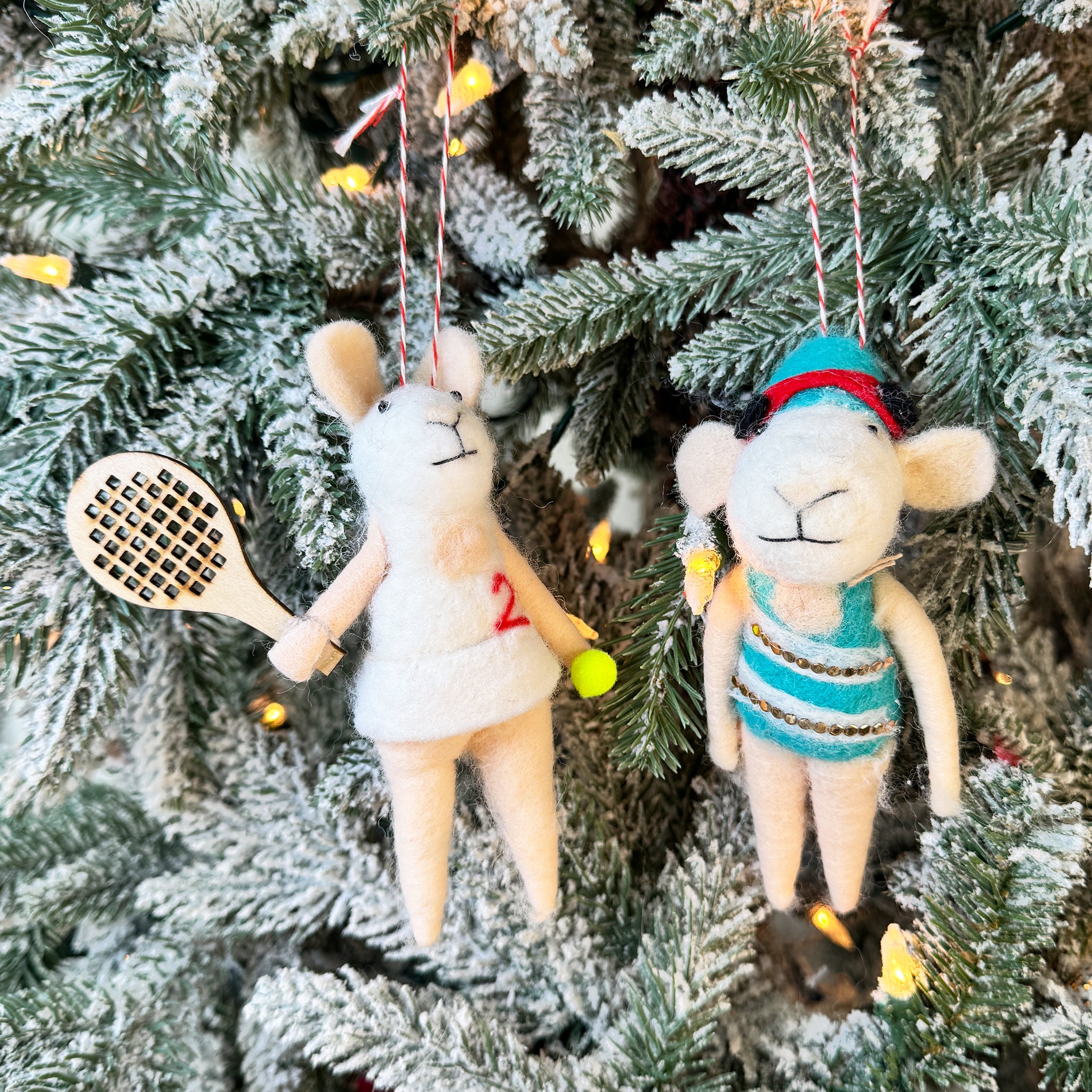 Sport Mouse Ornaments