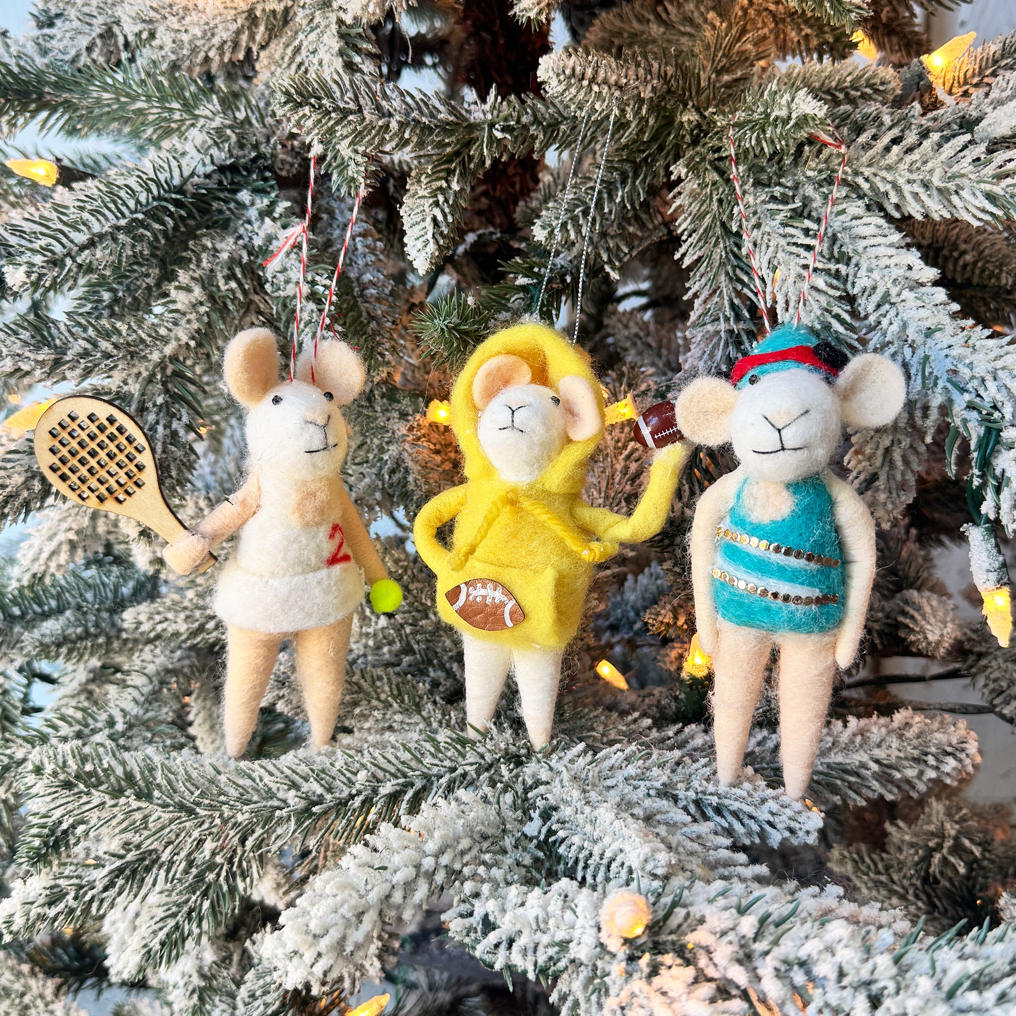 Sport Mouse Ornaments