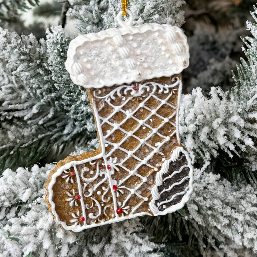 Gingerbread Stocking Cookie Ornament