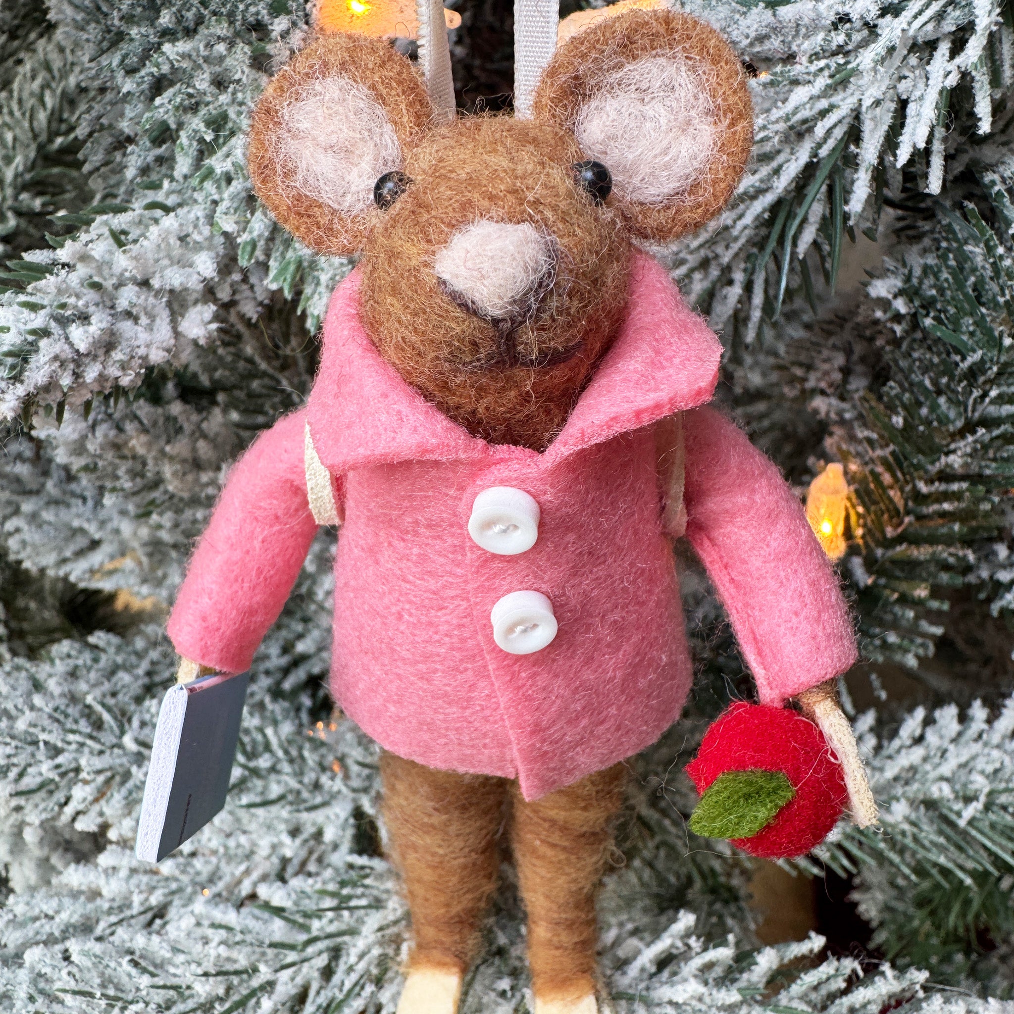 Student With Backpack Mouse Ornament